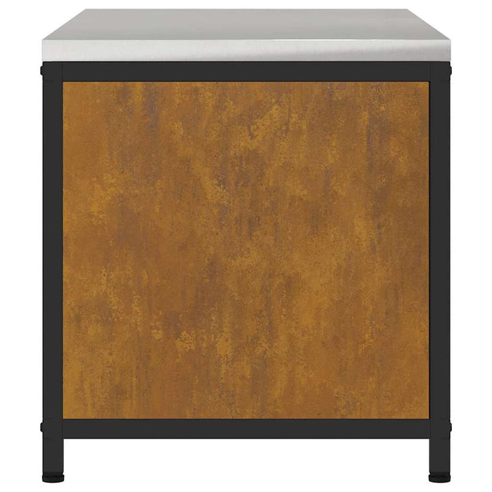 vidaXL Armadietto per Stoccaggio in Cucina con lo scaffale Ruggine