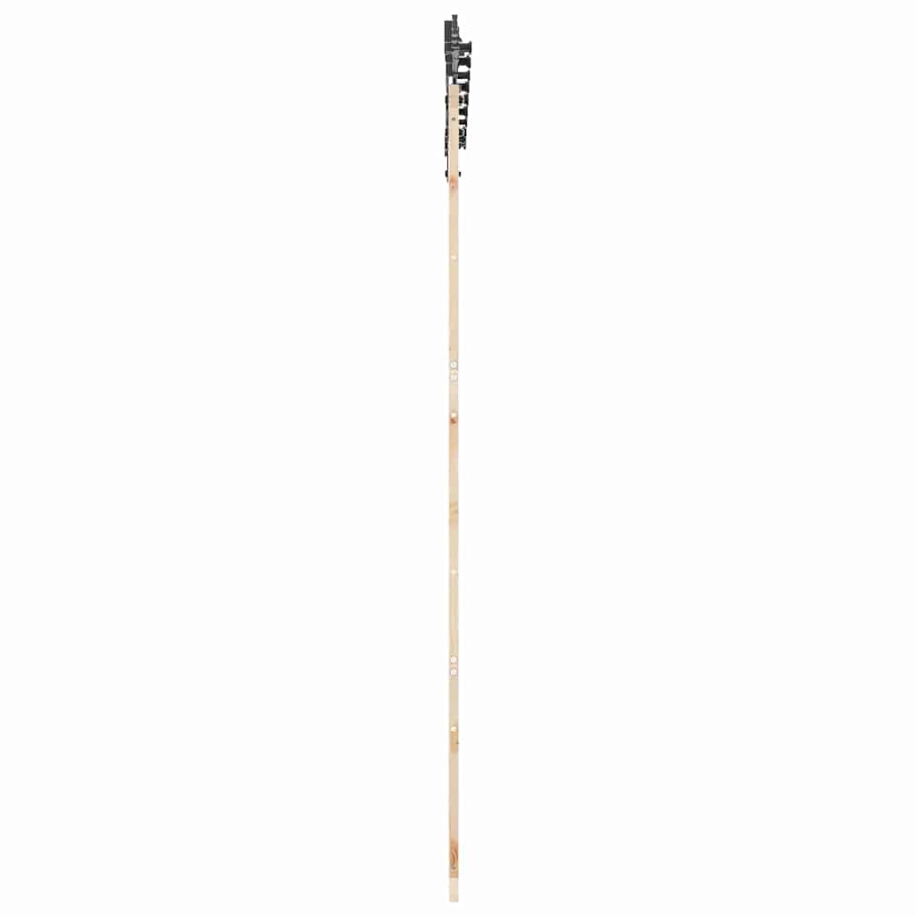 Porta scorrevole Marrone 90 x 208 cm Legno di pino massello 3381173