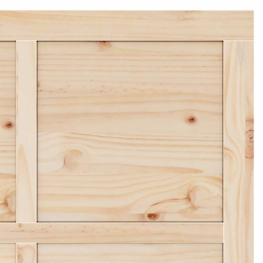 Porta scorrevole Marrone 90 x 208 cm Legno di pino massello 3381193