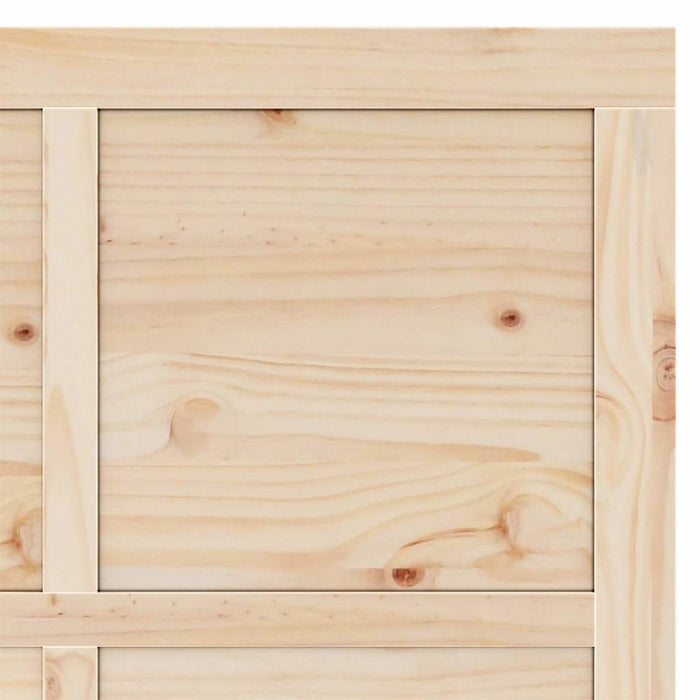 Porta scorrevole Marrone 90 x 208 cm Legno di pino massello 3381193