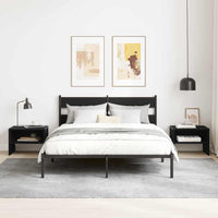 vidaXL Armadio da Notte Rovere nero 40 x 40 x 30 cm Legno multistrato