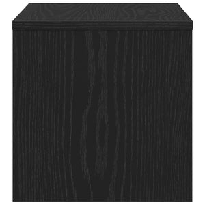 vidaXL Armadio da Notte Rovere nero 40 x 40 x 30 cm Legno multistrato