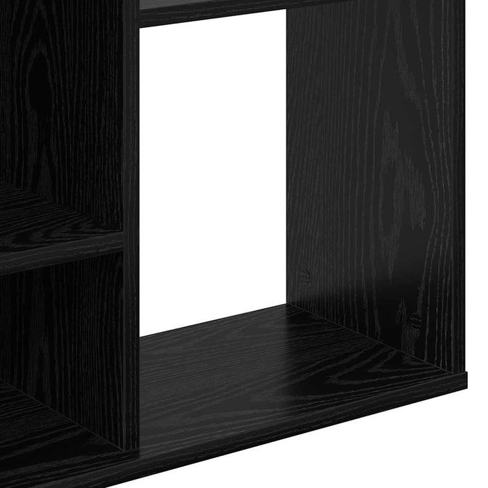 vidaXL Divider per stanze Rovere nero 100 x 24 x 140 cm