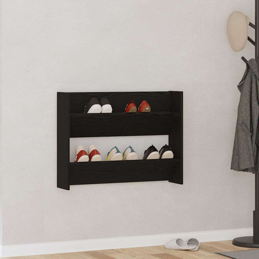 Armadio per scarpe da muro Altro Rovere nero Legno multistrato 875026