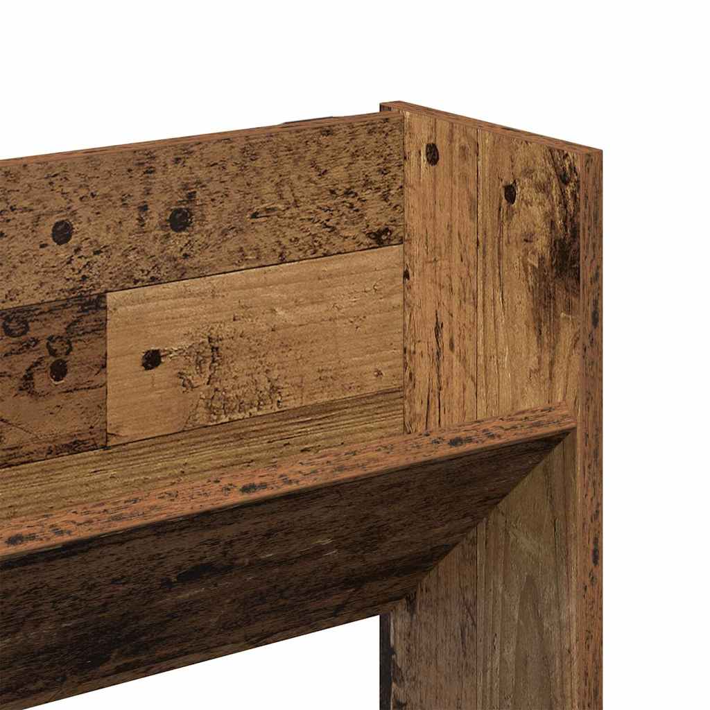 vidaXL Armadi per scarpe da muro 2 pcs Legno vecchio Legno multistrato