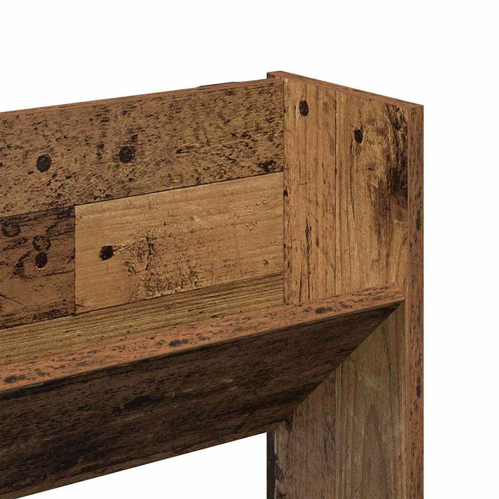 vidaXL Armadi per scarpe da muro 2 pcs Legno vecchio Legno multistrato