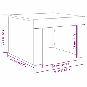 Tavolino da salotto rovere artigianale Legno multistrato 875032