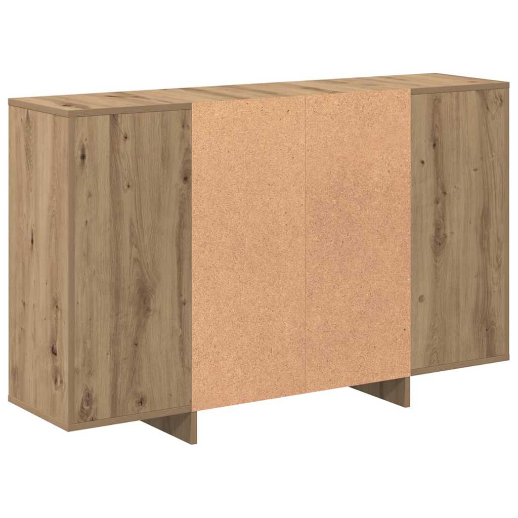 vidaXL Credenza rovere artigianale 120 x 30 x 75 cm Legno multistrato