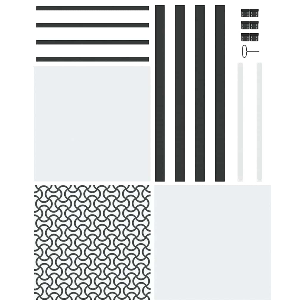 Porta Interna Nero 76 x 201.5 cm Vetro temperato, Alluminio 42012449