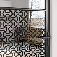 Porta Interna Nero 83 x 201.5 cm Vetro temperato, Alluminio 42012450