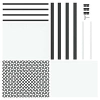 vidaXL Porta Interna Nero 93 x 201.5 cm Vetro temperato, Alluminio