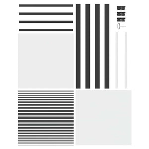 Porta Interna Nero 76 x 201.5 cm Vetro temperato, Alluminio 42012453