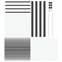 vidaXL Porta Interna Nero 83 x 201.5 cm Vetro temperato, Alluminio