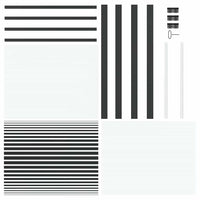 vidaXL Porta Interna Nero 93 x 201.5 cm Vetro temperato, Alluminio