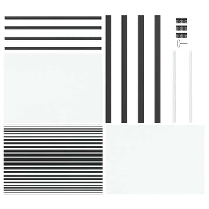 vidaXL Porta Interna Nero 102.5 x 201.5 cm Vetro temperato, Alluminio