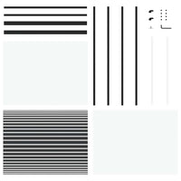 vidaXL Porta scorrevole Nero 90 x 205 cm Vetro temperato, Alluminio