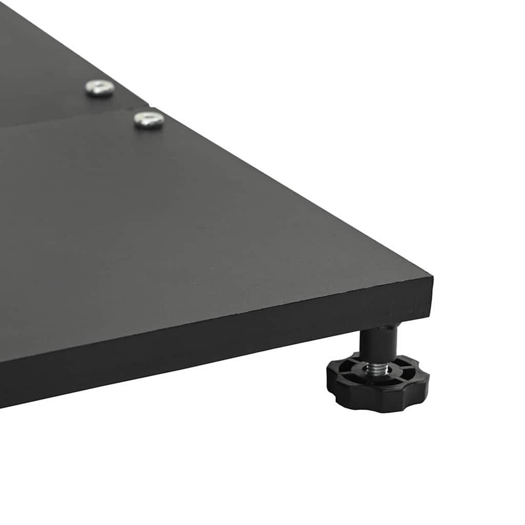 vidaXL Base per Ombrello da Esterno Nero 45 x 45 x 31 cm Acciaio
