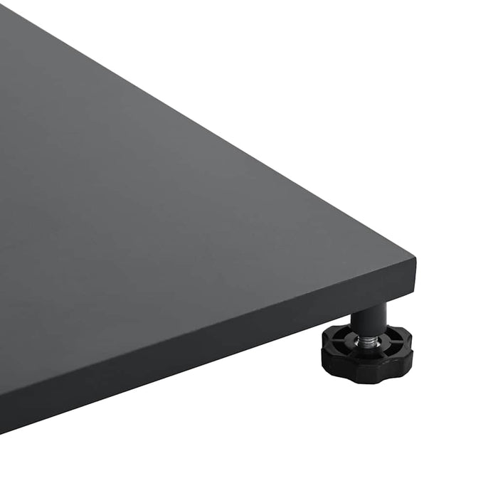 vidaXL Base per Ombrello da Esterno Grigio scuro 45 x 45 x 31 cm