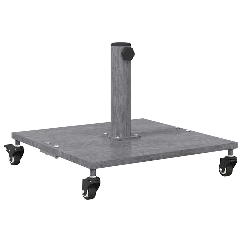 vidaXL Base per Ombrello da Esterno Aspetto legno grigio scuro