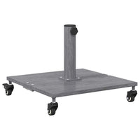 vidaXL Base per Ombrello da Esterno Aspetto legno grigio scuro