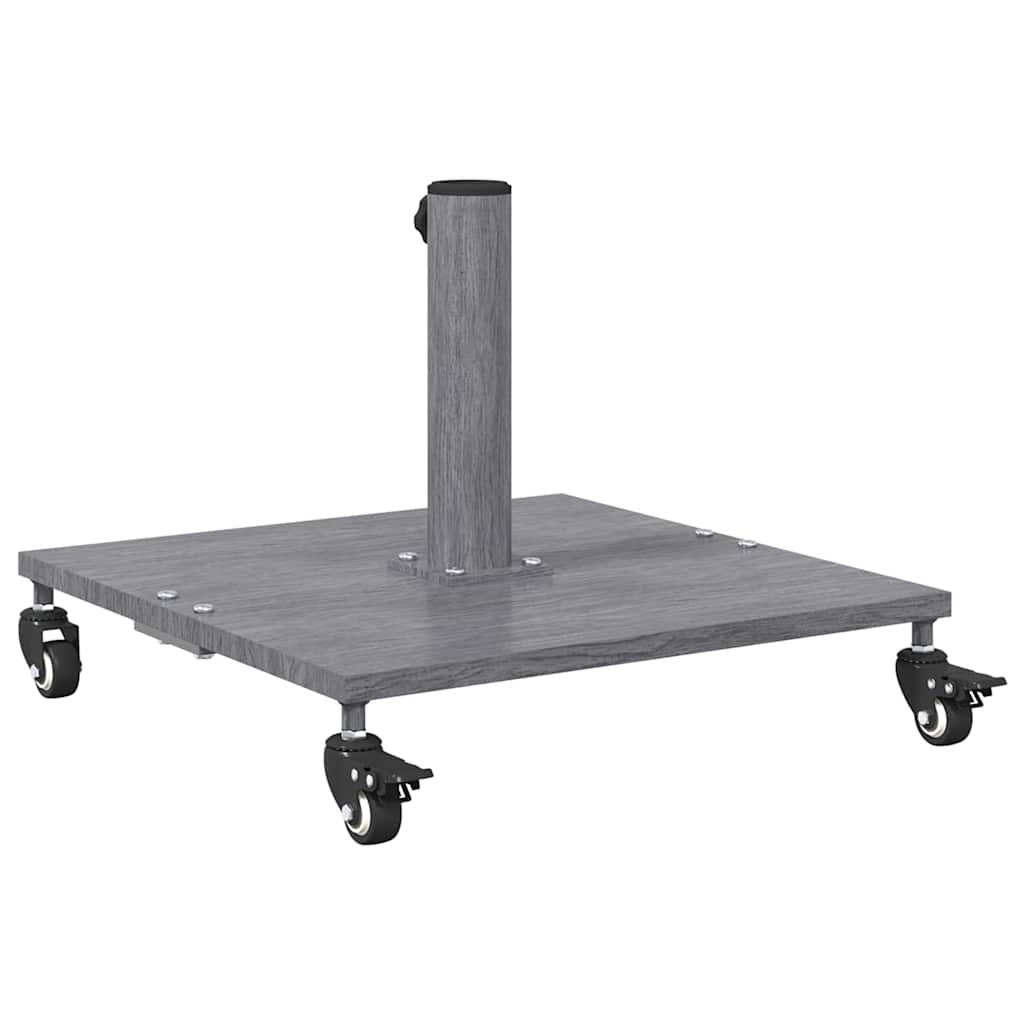 vidaXL Base per Ombrello da Esterno Aspetto legno grigio scuro