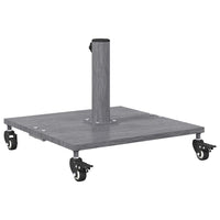 vidaXL Base per Ombrello da Esterno Aspetto legno grigio scuro