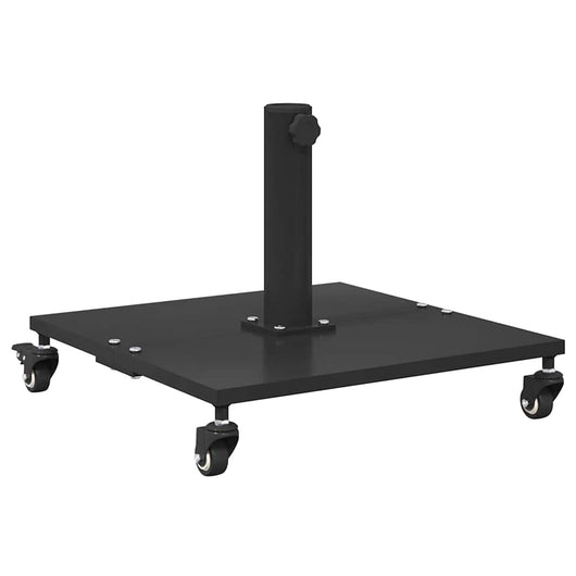 vidaXL Base per Ombrello da Esterno Nero 45 x 45 x 31 cm Acciaio