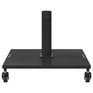 vidaXL Base per Ombrello da Esterno Nero 45 x 45 x 31 cm Acciaio