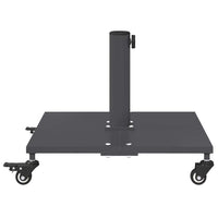 vidaXL Base per Ombrello da Esterno Grigio scuro 45 x 45 x 31 cm