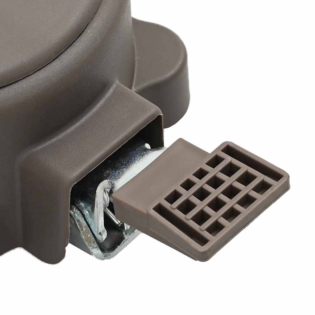 vidaXL Pedale Girevole Argento 22 x 14 x 6 cm Acciaio