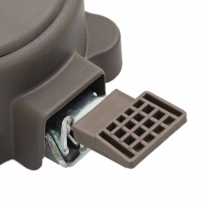 vidaXL Pedale Girevole Argento 22 x 14 x 6 cm Acciaio