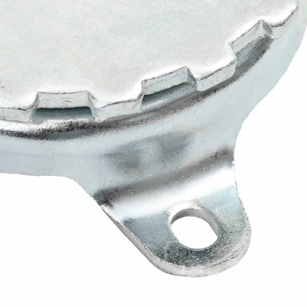 vidaXL Pedale Girevole Argento 22 x 14 x 6 cm Acciaio