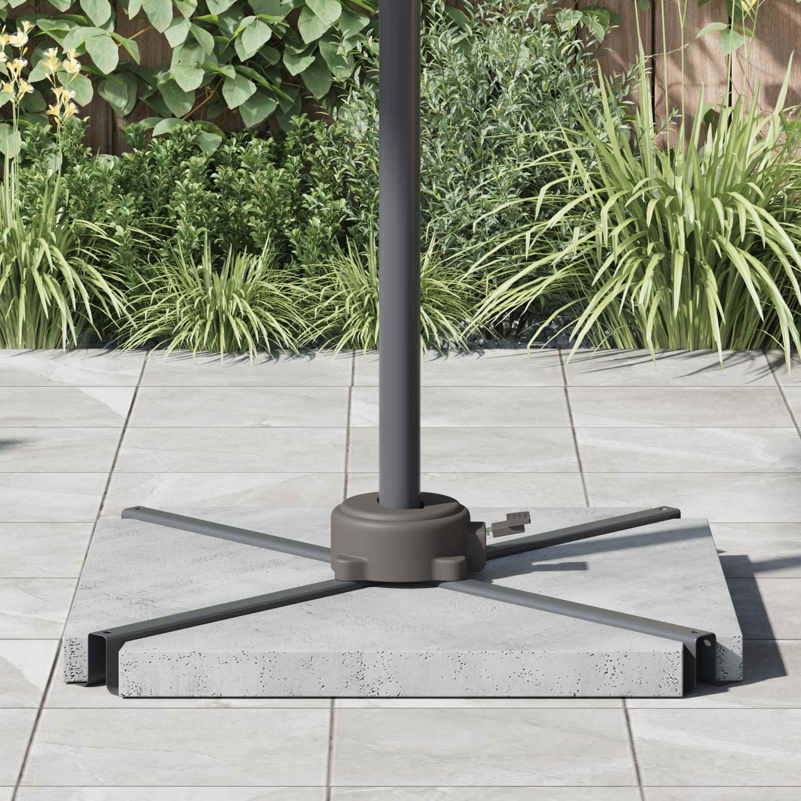 Base per ombrellone Argento 23 x 14 x 6 cm 42009954