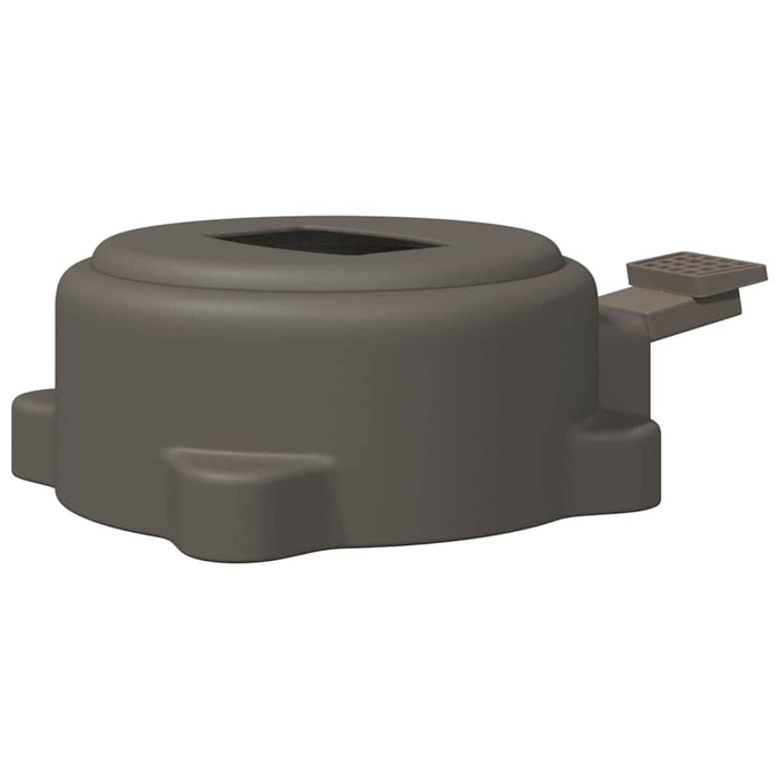 vidaXL Pedale Girevole Argento 22 x 14 x 6 cm Acciaio