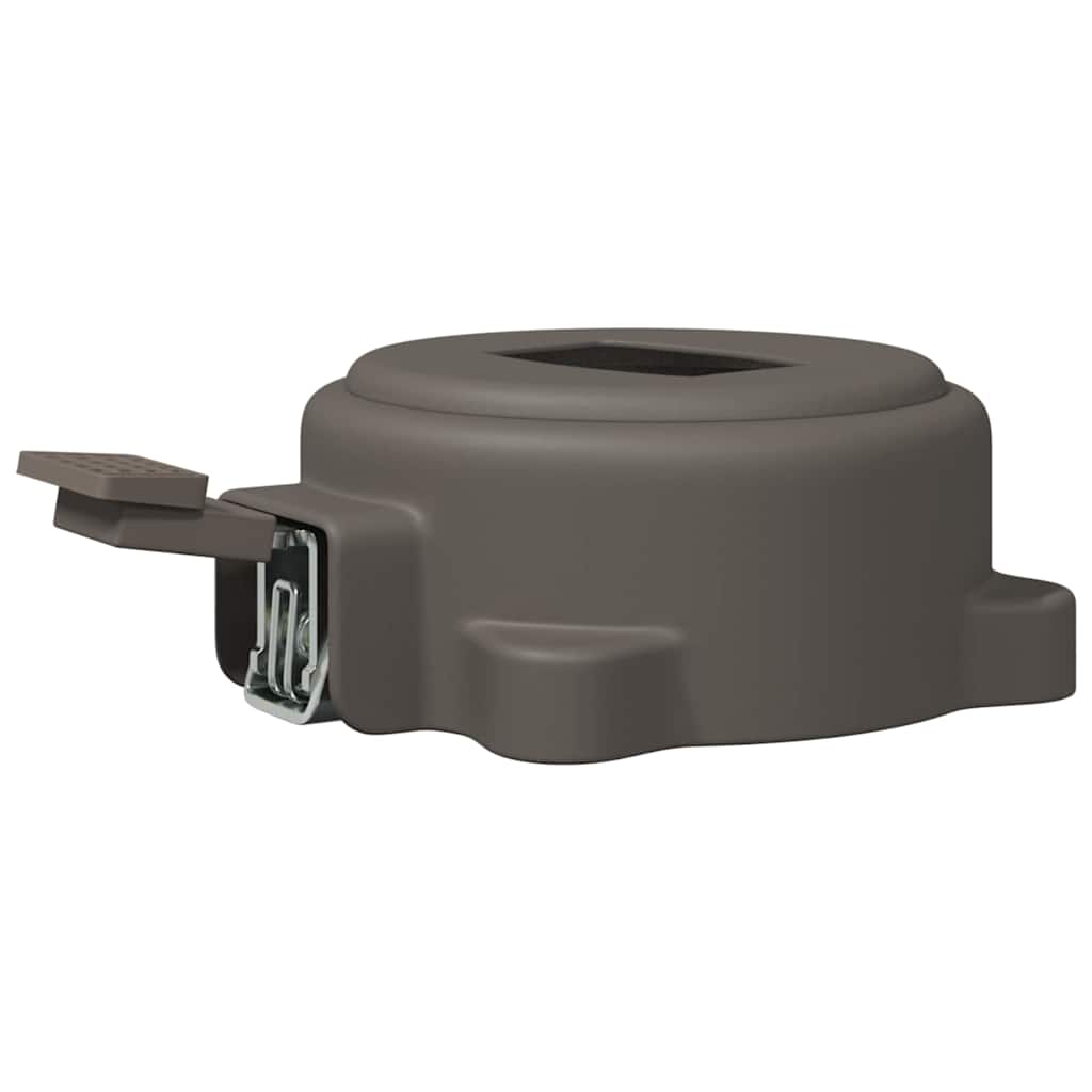 vidaXL Pedale Girevole Argento 22 x 14 x 6 cm Acciaio