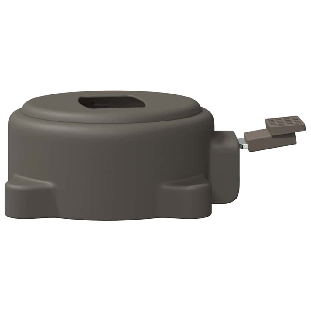 vidaXL Pedale Girevole Argento 22 x 14 x 6 cm Acciaio