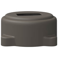 vidaXL Pedale Girevole Argento 22 x 14 x 6 cm Acciaio