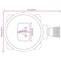 Base per ombrellone Argento 23 x 14 x 6 cm 42009954