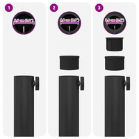 Basi per ombrelli da esterno Nero 45 x 45 x 31.5 cm 42010004