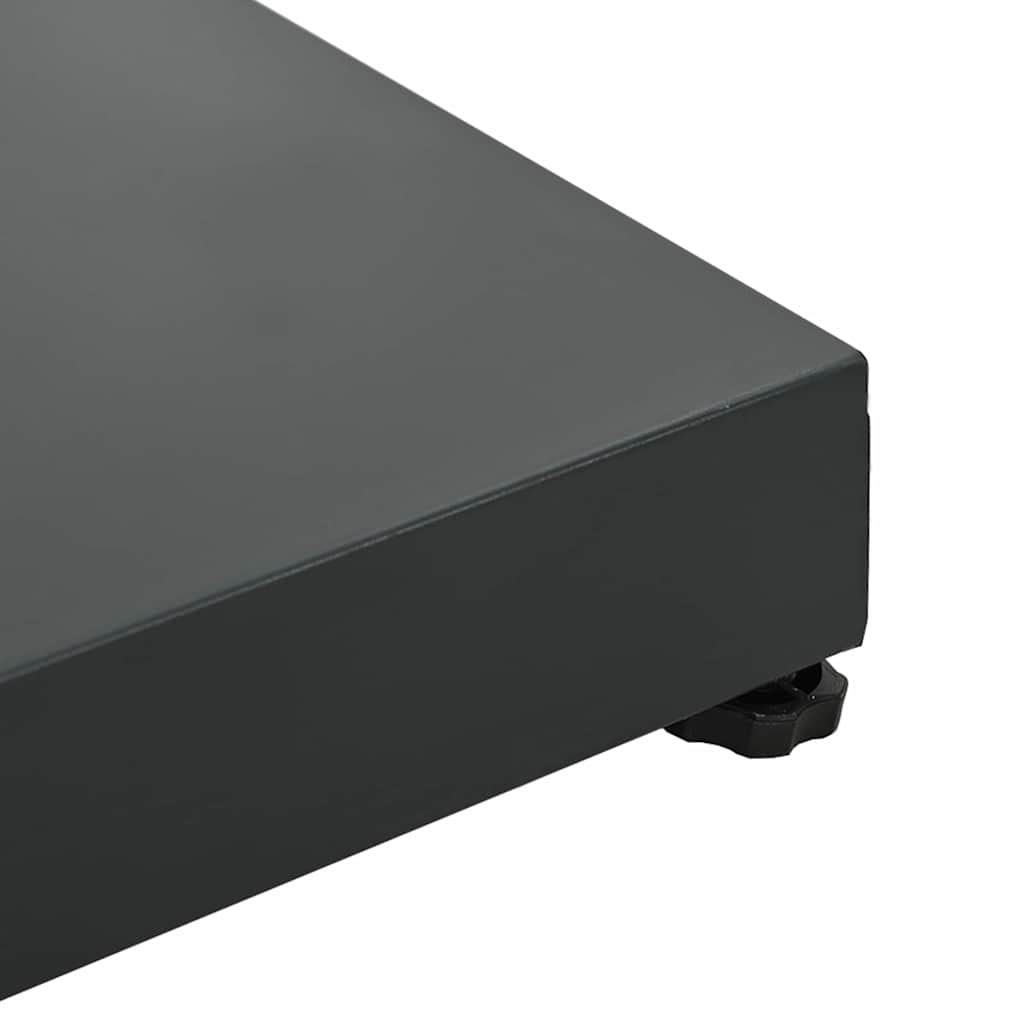 vidaXL Base per Ombrello da Esterno Grigio scuro 45 x 45 x 31.5 cm