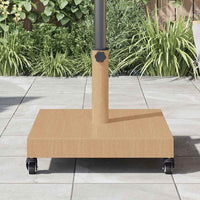 vidaXL Base per Ombrello da Esterno Legno chiaro 45 x 45 x 31.5 cm