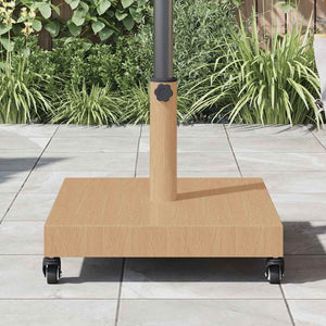 vidaXL Base per Ombrello da Esterno Legno chiaro 45 x 45 x 31.5 cm