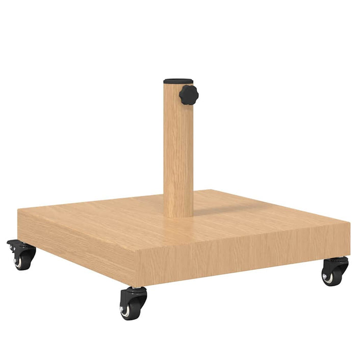 vidaXL Base per Ombrello da Esterno Legno chiaro 45 x 45 x 31.5 cm
