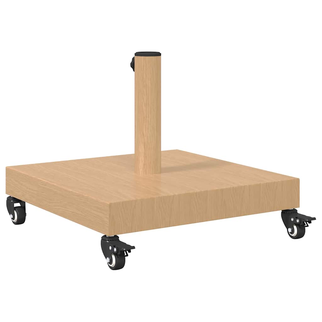 vidaXL Base per Ombrello da Esterno Legno chiaro 45 x 45 x 31.5 cm