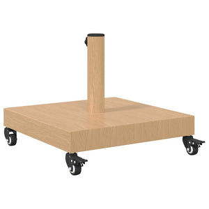 vidaXL Base per Ombrello da Esterno Legno chiaro 45 x 45 x 31.5 cm