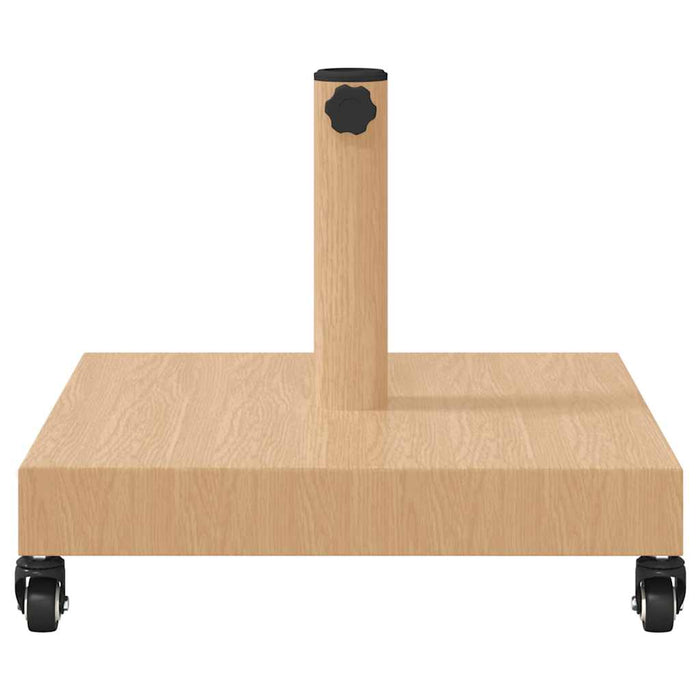 vidaXL Base per Ombrello da Esterno Legno chiaro 45 x 45 x 31.5 cm