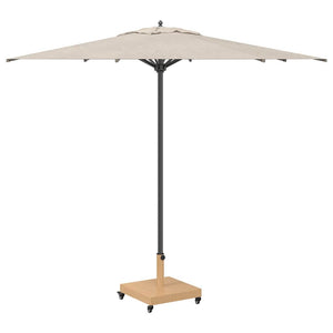 vidaXL Base per Ombrello da Esterno Legno chiaro 45 x 45 x 31.5 cm