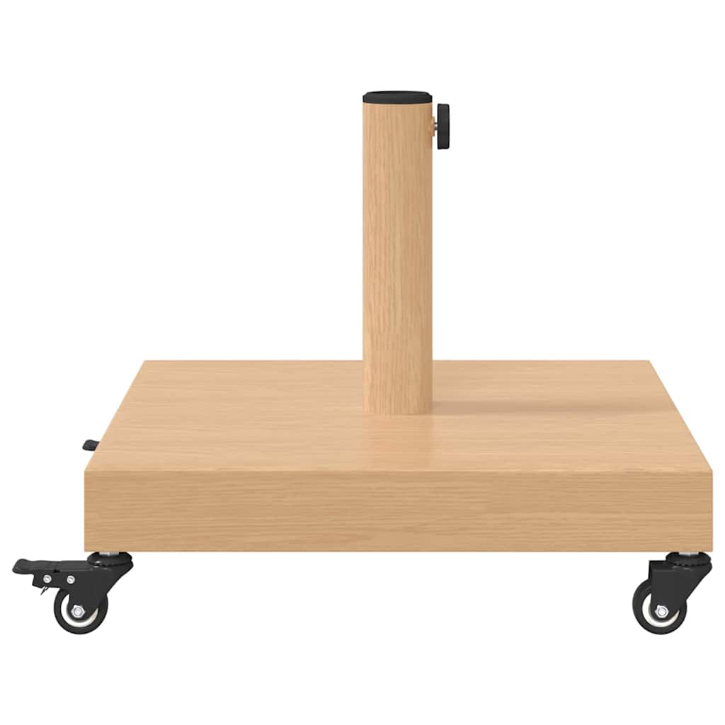 vidaXL Base per Ombrello da Esterno Legno chiaro 45 x 45 x 31.5 cm