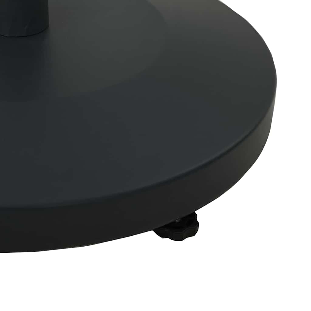 vidaXL Base per Ombrello da Esterno Regolabile Nero 48 x 48 x 32 cm