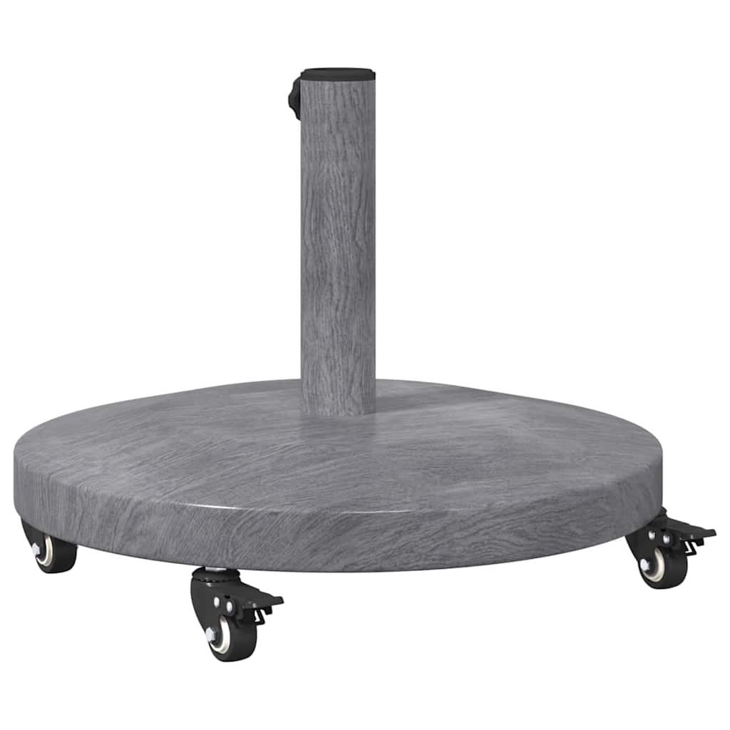 vidaXL Base per Ombrello da Esterno Aspetto legno grigio scuro